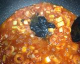 時短で簡単！ネギとちくわのイカスミパスタ作り方4写真