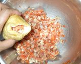 油揚げの袋煮♪油揚げ巾着ひき肉煮る♪節約作り方5写真