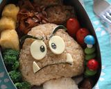 スーパーマリオ☆クリボーのキャラ弁作り方5写真