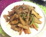 豚肉と根菜のピリ辛炒め作り方10写真