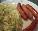 カレー味のキャベツ入りホットドック作り方2写真