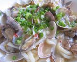 うどんdeボンゴレ作り方5写真