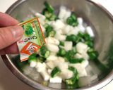 簡単！山芋とおくらの味ぽんわさび風味作り方3写真