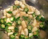 簡単！山芋とおくらの味ぽんわさび風味作り方4写真