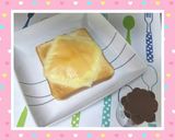 春♥お花✴生チョコ➕チーズ♥トースト作り方4写真