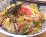 簡単ヘルシー★きゃべつとベーコンの焼そば作り方5写真