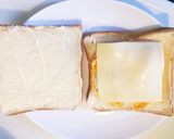簡単☆チーズ入りホットサンド作り方2写真