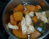かぼちゃと鶏ササミのオクラ煮作り方5写真