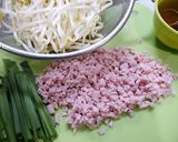 ヘルシー！もやしと魚ひき肉のあんかけ作り方1写真