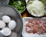 めんつゆで親子丼作り方1写真