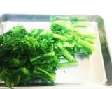 菜の花とウインナーの油炒め☆簡単☆作り方1写真