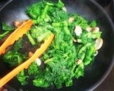 菜の花とウインナーの油炒め☆簡単☆作り方4写真