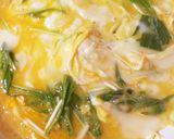 簡単！水菜で卵焼き☆作り方3写真