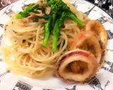 簡単★春菜の花とツナのペペロンチーノ作り方7写真