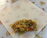 具が美味しいキャベツと挽肉のカレー春巻き作り方6写真