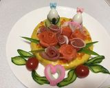 キヌア雑穀米deひな祭りケーキ寿司作り方4写真