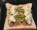 ザワークラウトとウインナーのホットサンド作り方4写真