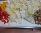 「白菜とパプリカの餡かけ炒め」（微酸）作り方1写真