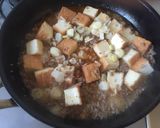 簡単！厚揚げ麻婆豆腐。食べるラー油で。作り方4写真
