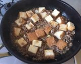 簡単！厚揚げ麻婆豆腐。食べるラー油で。作り方5写真