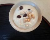 血管プラークダイエット食663（豆乳粥）作り方3写真