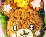 そぼろで☆モフルン キャラ弁作り方5写真