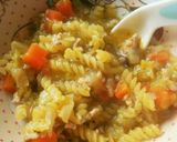 離乳食!野菜スープで作る簡単パスタ♡作り方3写真