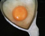 ハートの目玉焼き作り方1写真