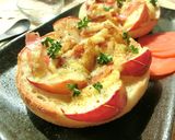 林檎×ベーコンの塩マヨカレートースト作り方5写真