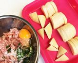 ♪鶏だんごとたけのこの煮物♪作り方1写真