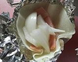 ガスグリルで新玉葱入り餃子皮焼きカップ作り方4写真