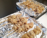 簡単！！トースターで手作り鶏皮の焼き鳥♪作り方5写真