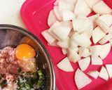 ♪鶏だんごとたけのこの煮物♪作り方5写真