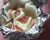 ガスグリルで新玉葱入り餃子皮焼きカップ作り方5写真