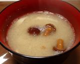 なめこ、霜降りシメジ、蓮根の味噌汁作り方8写真