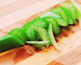セロリのペペロン風キンピラ♡作り方1写真