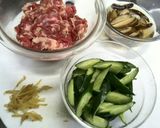 牛肉とキュウリの中華炒め作り方1写真