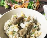 ((3分まぜご飯))舞茸+グリーンピース作り方5写真