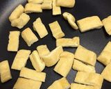 菜の花と豆腐のあったかやさしい餡かけ。作り方1写真