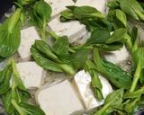 菜の花と豆腐のあったかやさしい餡かけ。作り方3写真