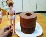 チョコ好きリカちゃん人形簡単ドールケーキ作り方9写真