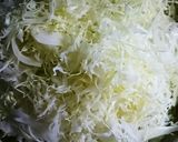 ウェイパァーで千切りキャベツのお鍋作り方1写真