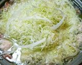 ウェイパァーで千切りキャベツのお鍋作り方4写真