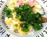 春レシピ★大人の苦味〜菜の花の卵サラダ作り方3写真