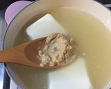 崩し豆腐のかき玉ゴマ味噌スープ作り方4写真