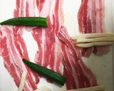 肉巻き照り焼きのチーズ&トマトソース作り方1写真