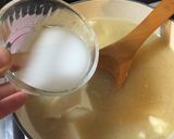 崩し豆腐のかき玉ゴマ味噌スープ作り方5写真