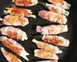 肉巻き照り焼きのチーズ&トマトソース作り方4写真