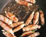 肉巻き照り焼きのチーズ&トマトソース作り方5写真