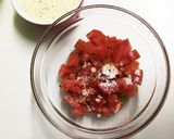 肉巻き照り焼きのチーズ&トマトソース作り方8写真